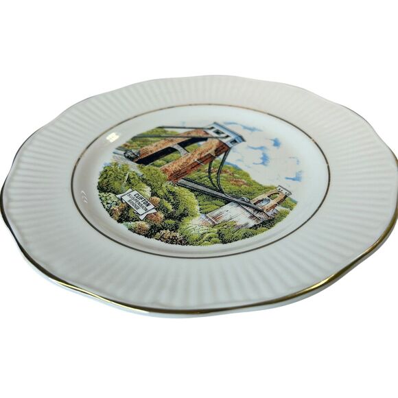 Reli Washbourne London China Decorative Plate Clifton Suspension Bridge England - Picture 5 of 7